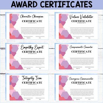 CHARACTER EDUCATION CERTIFICATES - Counseling Certificates for Teenagers - Image 4