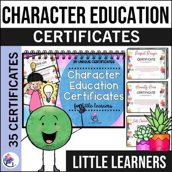 CHARACTER EDUCATION CERTIFICATES - Counseling Certificates for Kids