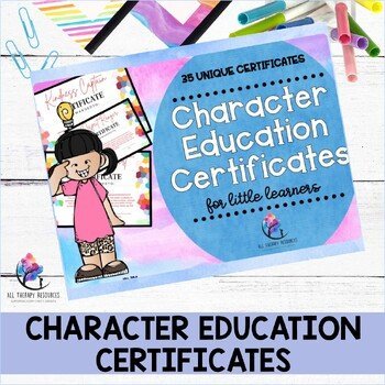 CHARACTER EDUCATION CERTIFICATES - Counseling Certificates for Kids - Image 2