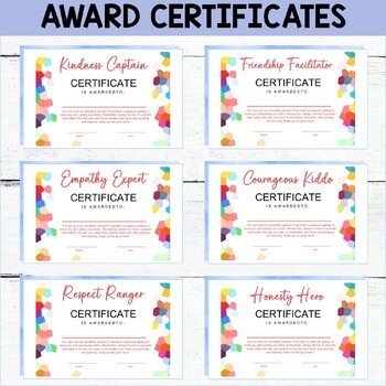 CHARACTER EDUCATION CERTIFICATES - Counseling Certificates for Kids - Image 4
