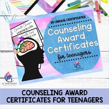 COUNSELING AWARD CERTIFICATES for Teenagers - Promote Positive Behavior - Image 2