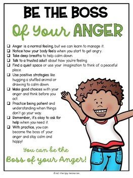 ANGER MANAGEMENT WORKSHEETS Stress Management Social Story Counseling Resource - Image 4