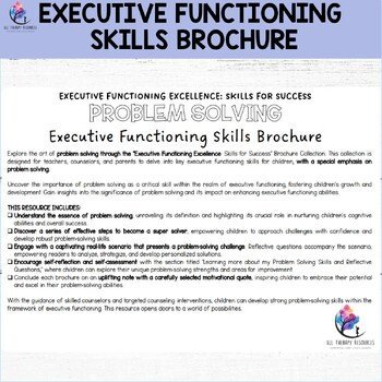 PROBLEM SOLVING SKILLS BROCHURE - Executive Functioning Skills for Success - Image 3