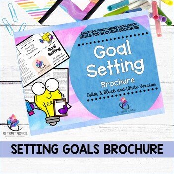SETTING GOALS BROCHURE - Executive Functioning Skills - School Counseling - Image 2