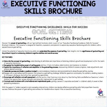 SETTING GOALS BROCHURE - Executive Functioning Skills - School Counseling - Image 3