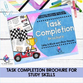 TASK COMPLETION Brochure for Study Skills - Executive Functioning Skills - Image 2