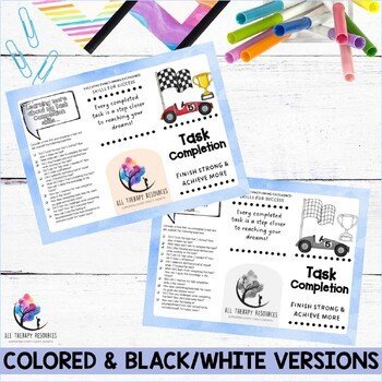 TASK COMPLETION Brochure for Study Skills - Executive Functioning Skills - Image 4