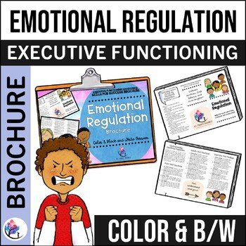 EMOTIONAL REGULATION Brochure and Anger Management I Executive Functioning Skill