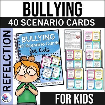 ANTI BULLYING ACTIVITY Lesson & Scenario Cards for Kids I Counseling Lesson