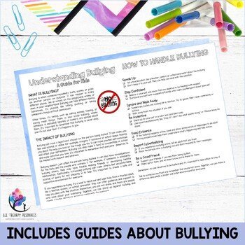 ANTI BULLYING ACTIVITY Lesson & Scenario Cards for Kids I Counseling Lesson - Image 4