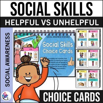 SOCIAL SKILLS Activities for Children - Choice Cards for Kids - Social Awareness