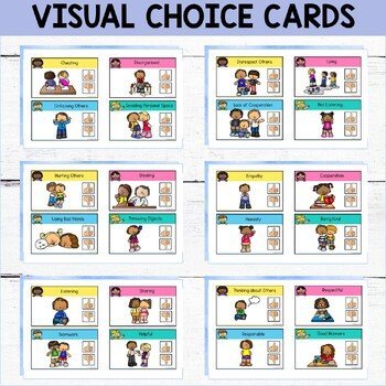 SOCIAL SKILLS Activities for Children - Choice Cards for Kids - Social Awareness - Image 4