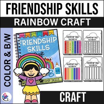 FRIENDSHIP SKILLS CRAFT Activity Craft and Bulletin Board - Friendship Rainbow