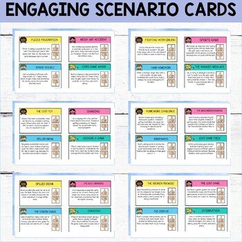 ANGER MANAGEMENT WORKSHEETS Scenario Choice Cards - Impulse Control Activities - Image 4