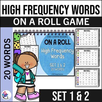 ON A ROLL - High Frequency Words - Sight Words - SET 1 & 2 (20 Words)