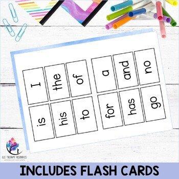 BINGO GAME - High Frequency Words - Sight Words - SET 1 & 2 (20 Words) - Image 4